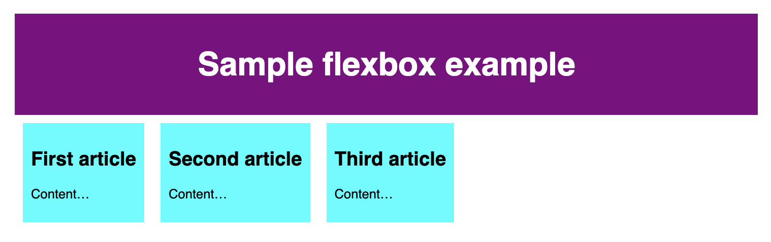 flex box example