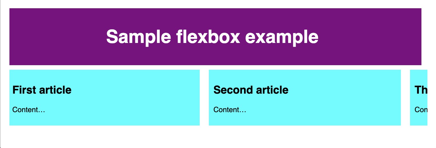 flex box example