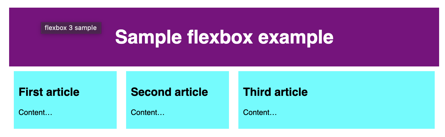 flex box example